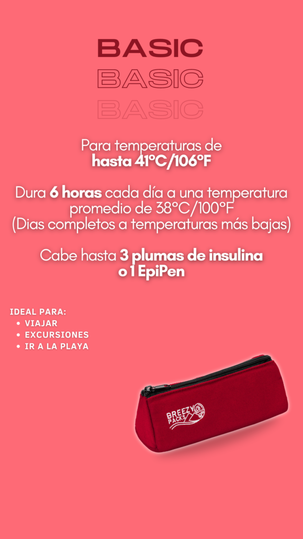 Cartuchera estuche refrigerante insulina medicamentos viaje