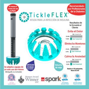 Ayuda inyeccion insulina tickleflex lapicero